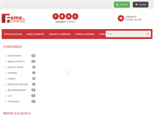Tablet Screenshot of fomedeofertas.com.br